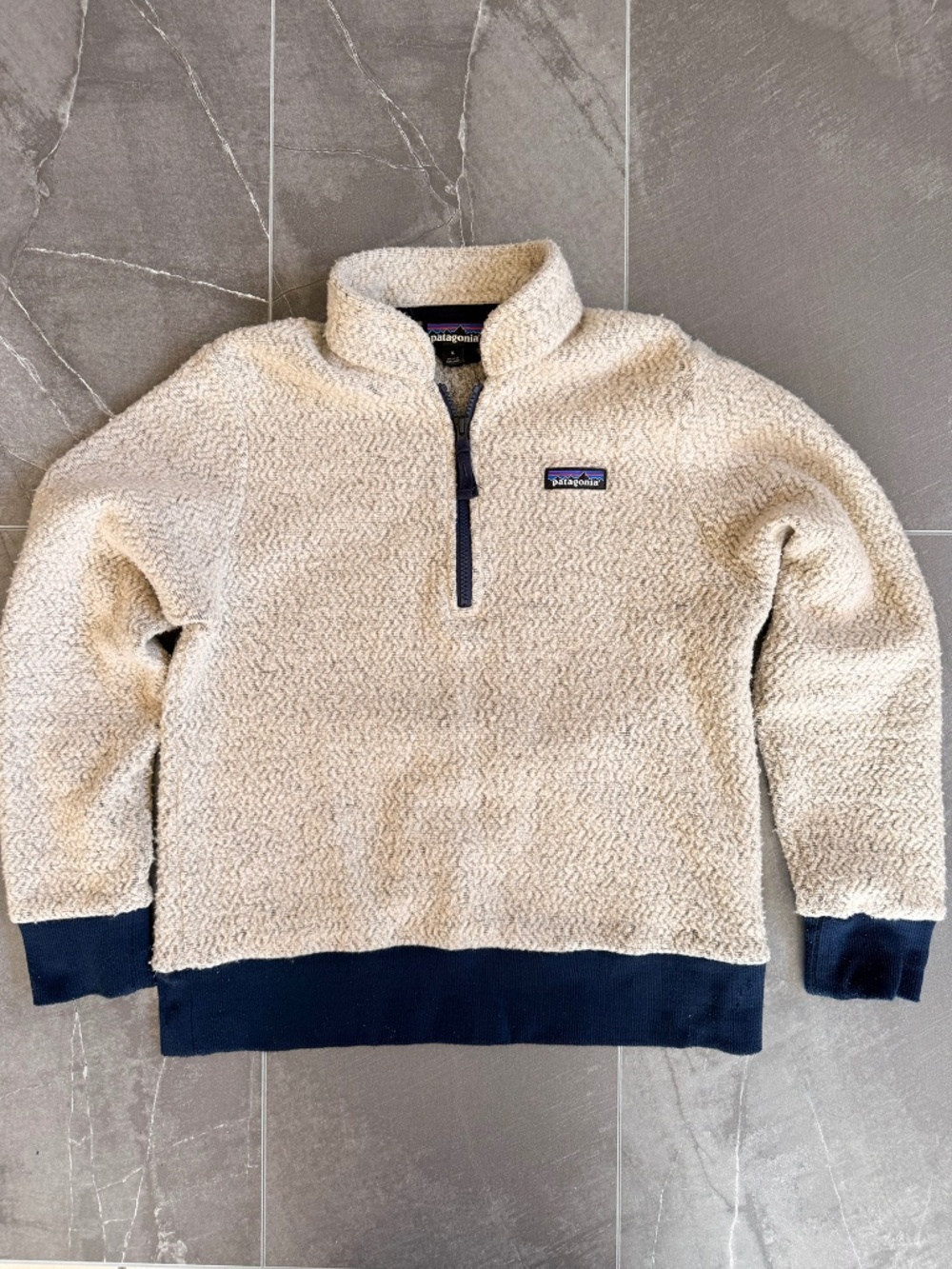 Vintage Patagonia Woolyester Quarter Zip Fleece Sweater S